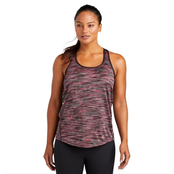 NWOT OGIO Endurance Fierce Coral Space-Dye Racerback Tank Top, Various Sizes - Picture 1 of 7